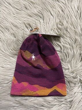 Smartwool Purple, Pink & Gold Knit Cuffed Beanie